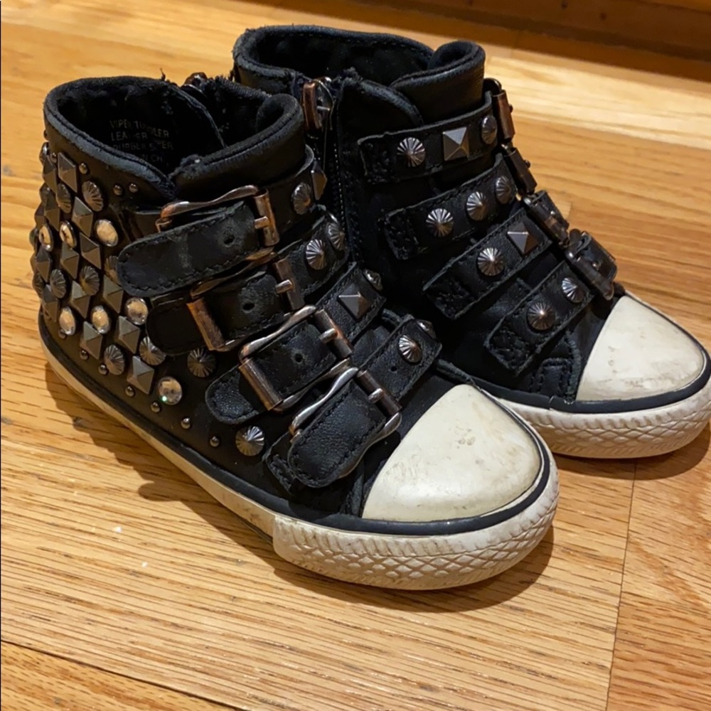 Toddler girl ASH embellished Zip high tops 23/7